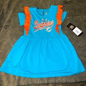 Little Girls Size 4T Miami Dolphins dress